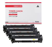 4 Toner pour CANON EP731 (CF210X) + EP731 (CF211A) + EP731 (CF213A) + EP731 (CF212A) Black + Cyan + Magenta + Jaune BK:2400 CMY:1800 Pages avec Canon Color imageCLASS LBP-7110 cw Canon Lasersot LBP-71