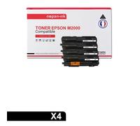 4 Toner pour EPSON C13S050435 Black 8000 Pages avec Epson Aculaser M 2000 Epson Aculaser M 2000 D Epson Aculaser M 2000 DN Epson Aculaser M 2000 DT Epson Aculaser M 2000 DTN