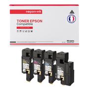 4 Toner pour EPSON C13S050630 Black + Cyan + Magenta + Jaune BK:3000 CMY:2500 Pages avec Epson Aculaser C 2900 DN C 2900 N C 2900 Series CX 29 DNF CX 29 NF