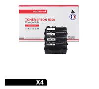 4 Toner pour EPSON C13S050690 Black 2700 Pages avec Epson WorkForce AL-M 300 D Epson WorkForce AL-M 300 DN Epson WorkForce AL-M 300 DT Epson WorkForce AL-M 300 DTN Epson WorkForce AL-M 300 Series Epso