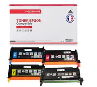 4 Toner pour EPSON C13S051161 Black + Cyan + Magenta + Jaune BK:8000 CMY:6000 Pages avec Epson Aculaser C 2800 Epson Aculaser C 2800 DN Epson Aculaser C 2800 DTN Epson Aculaser C 2800 N Epson Aculaser