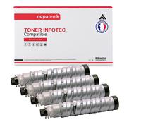 4 Toner pour Infotec Type 1230D Black 10.000 Pages avec INFOTEC IS 2015 IS 2018 IS 2018D IS 2216 IS 2220 IS 2220D IS 2315 IS 2316 IS 2321