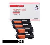 TONER TK100 TK100 Noir x 4 Compatible pour KYOCERA-NOPAN-INK Kyocera KM 1500 Kyocera KM 1815 Kyocera KM 1820 Olympia Omega D 1500 Olympia Omega D 1506 Olivetti D-Copia 1500 MF