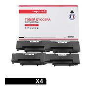 4 Toner pour KYOCERA TK340 Black 12000 Pages avec Kyocera FS-2020 D Kyocera FS-2020 DN Kyocera FS-2020 Series