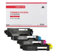 4 Toner pour KYOCERA TK5160K Black + Cyan + Magenta + Jaune BK:16000 CMY:12000 Pages avec Kyocera Ecosys ECOSYS P 7040 cdn