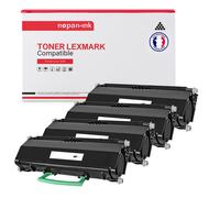 TONER E460X11E E460X11E Noir x 4 Compatible pour LEXMARK- Lexmark E460 E460DN E460DW Optra E460DN Optra E460DW Optra E460 Series