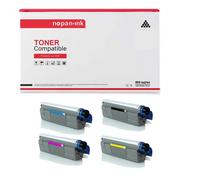 TONER 46507616 / 46507615 / 46507614 / 46507613 C712 Multi-couleurs x 4 Compatible pour OKI-NOPAN-INK C 712dn, C 712n.