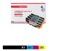 TONER Q2670A 308A + Q2681A 311A + Q2683A 311A + Q2682A 311A Q2670A 308A + Q2681A 311A + Q2683A Noir + Cyan + Magenta + Jaune x 4 Compatible pour P- P