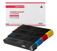 TONER MX23GTBA MX23GTBA + MX23GTCA + MX23GTMA + MX23GTYA Noir + Cyan + Magenta + Yellow x 4 Compatible pour SHARP- Sarp MX-2010 U MX-2310 F MX-2310 N