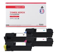 4 Toner pour XEROX 106R01597 Black + Cyan + Magenta + Jaune BK:3000 CMY:2500 Pages avec Xerox Paser 6500 DN Xerox Paser 6500 N - Xerox WC 6505 DN Xerox WC 6505 N - Xerox WorkCentre 6505 DN Xerox WorkC