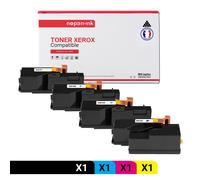 4 Toner pour XEROX 106R01630 Black + Cyan + Magenta + Jaune 2000 Pages avec Xerox Paser 6000- 6010- 6010 N - Xerox WC 6015- 6015 Series- 6015 V B- 6015 V N- 6015 V NI - Xerox WorkCentre 6015- 6015 Ser
