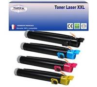 4 Toners compatible avec l'imprimante Xerox Phaser 6350, 6350DP, 6350DT, 6350DX - T3AZUR G