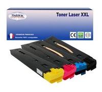 4 Toners compatible avec l'imprimante Xerox WorkCentre 7675, 7700, 7755, 7765, 7775 remplace Xerox WC7655 (Noire+Couleur) - T3AZUR Couleur G