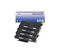 4 Toners compatibles avec Brother TN3170, TN3280 pour Brother HL5240, HL5240DL, HL5240DN, HL5350, HL5350DN, HL3250 - 8 000 pages -