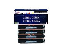 - 4 Toners compatibles pour HP CE310A / CE311A / CE312A /CE313A (Noir+Couleur)