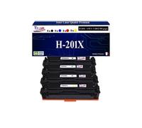 4 Toners compatibles avec HP Color LaserJet Pro M252dw remplace HP CF400X CF401X CF402X CF403X 201X -
