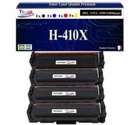4 Toners compatibles avec HP Color LaserJet Pro M452nw remplace HP CF410X CF411X CF412X CF413X 410X - T3AZUR G