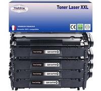 4 Toners compatibles avec HP LaserJet M1005, M1005MFP remplace HP Q2612A 12A - 2 000p - T3AZUR G