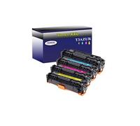 4 Toners compatibles avec HP Laserjet Pro 400 color M451NW remplace HP CC530A/CC531A/CC532A/CC533A -