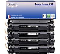 4 Toners compatibles remplaces HP CE285A/ CE278A/ CB435A/ CB436A G