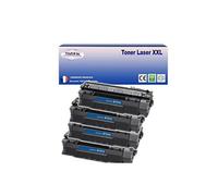 4 Toners compatibles remplaces HP Q7553A/ Q5949A (53A/49A) Noir - 3 000p