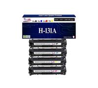 4 Toners compatibles type remplace HP CF210x, CF211A, CF212A, CF213A, HP 131 - T3AZUR