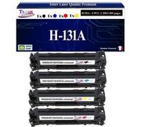 4 Toners compatibles type T3AZUR remplace HP CF210x, CF211A, CF212A, CF213A, HP 131 - T3AZUR G