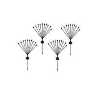Lumisky Balises solaires Lyra 10 boules noir – Lot de 4
