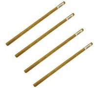 4 tourillons lisses en bois pour tissage mural 30 cm Ø 12 mm - Graine Créative