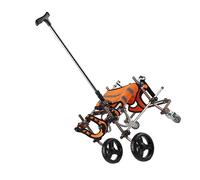 4 Tours Fauteuil Roulant pour Animaux de Compagnie en Alliage d'aluminium Fauteuil Roulant pour Chien Bandes d'absorption des Chocs Réfléchissantes Fauteuil Roulant Portable