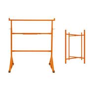 4 Tréteaux de Maçon & 5 Supports en X 750 mm Établi de Travail Hauteur Réglable Pieds Antidérapants Haute Capacité Mécanisme Verrouillant [Crochets, Plateau Porte-Outils & Kits de Fixations INCLUS]