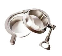 4" Tri Clamp x 108mm 4.25" Pipe OD + PTFE Strip SUS304 Fitting Tri-Clamp Union Set