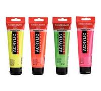 4 tubes de peinture Acrylique Amsterdam assortiment reflex 120ml G