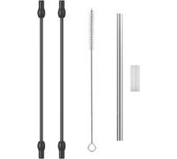 4 Tuyaux À Lait De Rechange En Acier Inoxydable Et Brosse De Nettoyage Compatibles Avec Siemens Eq6,Tuyau De Tube À Lait,Machine À Café Tuyau De Lait,Pour Machines À Café Bosch Et Siemens
