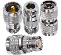 4 Type Set UHF à N-type RF Kit de connecteur d'adaptateur coaxial UHF à N Connecteur jack coaxial pour câble coaxial/Telecom RF Kit d'adaptateur coaxial UHF à type N