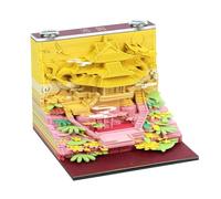 4 types de bloc-notes calendrier chinois 3D château bloc-mémo 3D calendrier 2026 bloc-notes de note artistique cubes cadeau 3D papier d'anniversaire