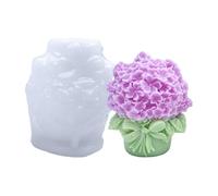 4 types de moules en résine en forme de fleur pour la fabrication de bougies, de savon, tulipe 3D, marguerite, tulipe, Saint-Valentin, fête des mères, cadeau de bricolage, cire de soja, cire d'abeille