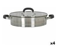 4 Unités de Casserole avec Couvercle en Verre Quttin 3.1 L G