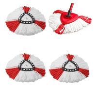 4 vadrouilles de Rechange pour Vileda Turbo 2 en 1 EasyWring & Clean Compatible avec Le kit de Remplacement de O-Ced