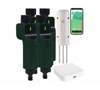 4 valves d'arrosage connectées avec capteur de sol et passerelle wifi Royal Gardineer
