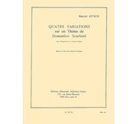 Partitions classique LEDUC BITSCH MARCEL - QUATRE VARIATIONS SUR UN THÈME DE DOMENICO SCARLATTI Trompette