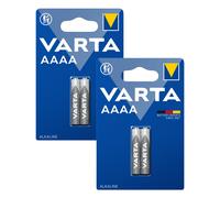 4 VARTA AAAA ALKALINE BATTERIES 4061 MINI 1.5V LR8D425 EXP 2025 SEPT NOUVEAU