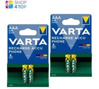 4 VARTA Recharge Batterie Téléphone AAA LR03 800mAh Nimh 2BL HR03 1.2V Neuf