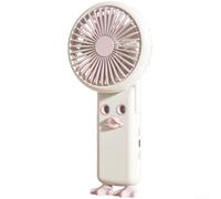 4 ventilateurs brumisateurs portables, humidificateur USB, silencieux, sans balais, rechargeable, ventilateur compact pour utilisation en intérieur, bureau, extérieur, voyage (rose)