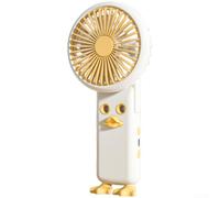 4 ventilateurs brumisateurs portables, humidificateur USB, silencieux, sans balais, rechargeable, ventilateur compact pour utilisation en intérieur, bureau, extérieur, voyage (jaune)