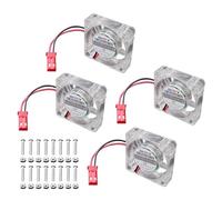 4 ventilateurs de radiateur DC 5 V 0,25 A 30 x 30 mm LED lumière bleue refroidisseur de chaleur CPU sans balais 2 broches compatible avec Raspberry Pi 4