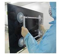 4 ventouse LCD TV écran ventouse TV écran vide mandrin ventouse verre pompe poignée outils levage sous vide portable(Handle width 250mm)