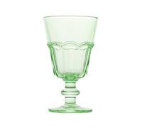 4 Verres En Verre Flamant Vert Cl18 349 H&H