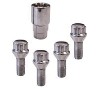 Carpoint Écrous antivol conique Modèle A M12 x 1,25 x 26 mm Chrome - lot de 4