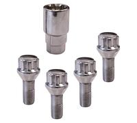 Carpoint Écrous antivol coniques CARPONIT modèle B M12 x 1,5 x 26 mm Chrome 4 pièces